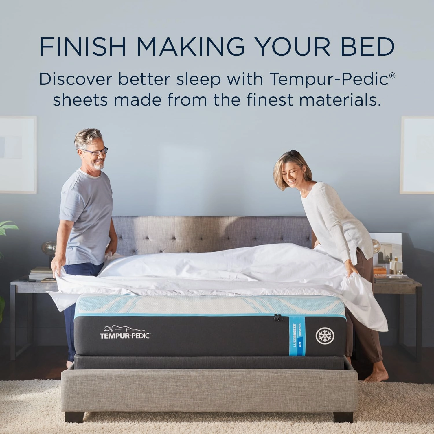 TEMPUR ProAir Sheet Set Sleepy Blue - King