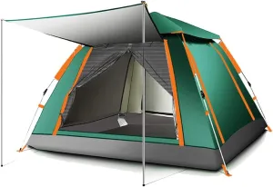 Tent Picnic Camping Outdoor Automatic Speed Open Tent 3-5 People Portable Rainproof Beach Shade Free Ride Simple Tent pop-up Large Camping Tent Cabin Tent Quick Installation waterp Hopeful