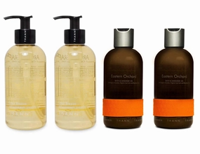 THANN Eden Breeze Shower Gel and Eastern Orchard Massage Oil Set.