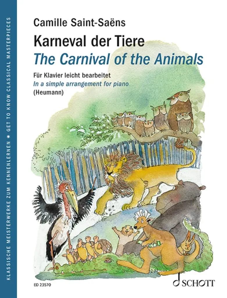 The Carnival of the Animals - Simple Piano Arrangement - Get to Know Classical Masterpieces Paperback – August 1, 2022