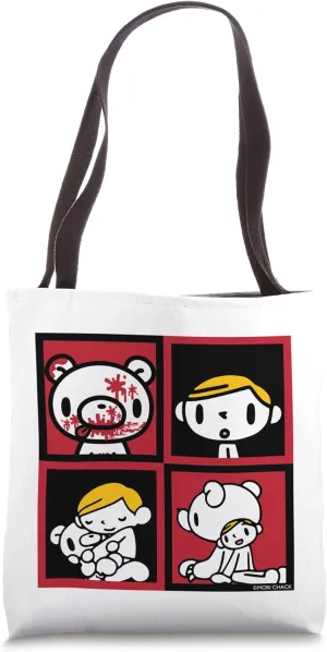 The Naughty Grizzly & Pity Friends Cube Art Anime Tote Bag