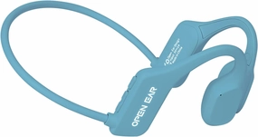 The new second-generation bone conduction headphones waterproof, ENC noise concelling and Ear friendly,painless headset,lightweight,safety and portable earphone. (blue)