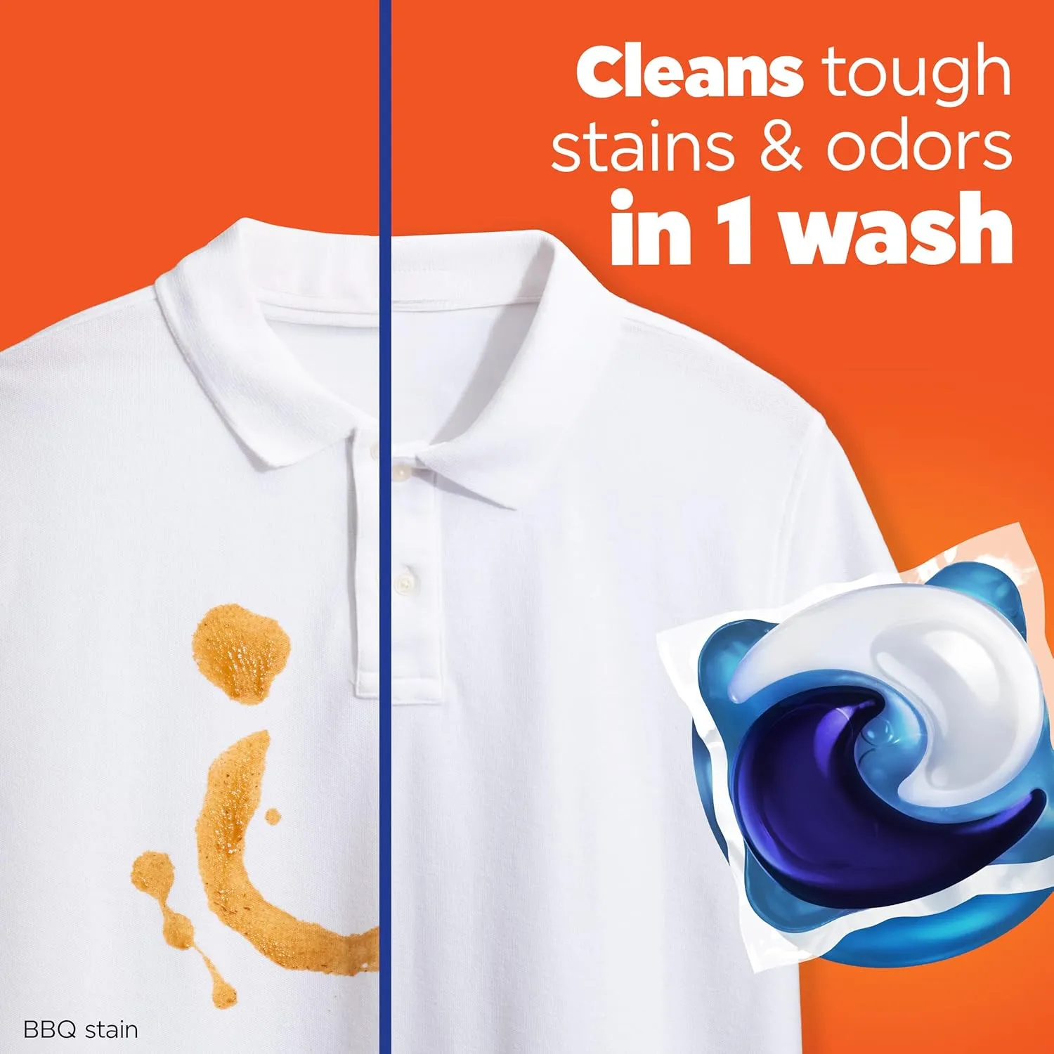 Tide PODS Laundry Detergent Pacs, 3-in-1 Stain Remover, Odor Fighter, Color Protector, 112 Count, HE compatible, Spring Meadow Scent