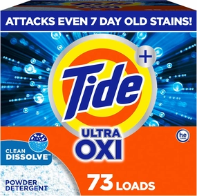 Tide Powder Laundry Detergent, Original Scent, 73 Loads, 114 oz