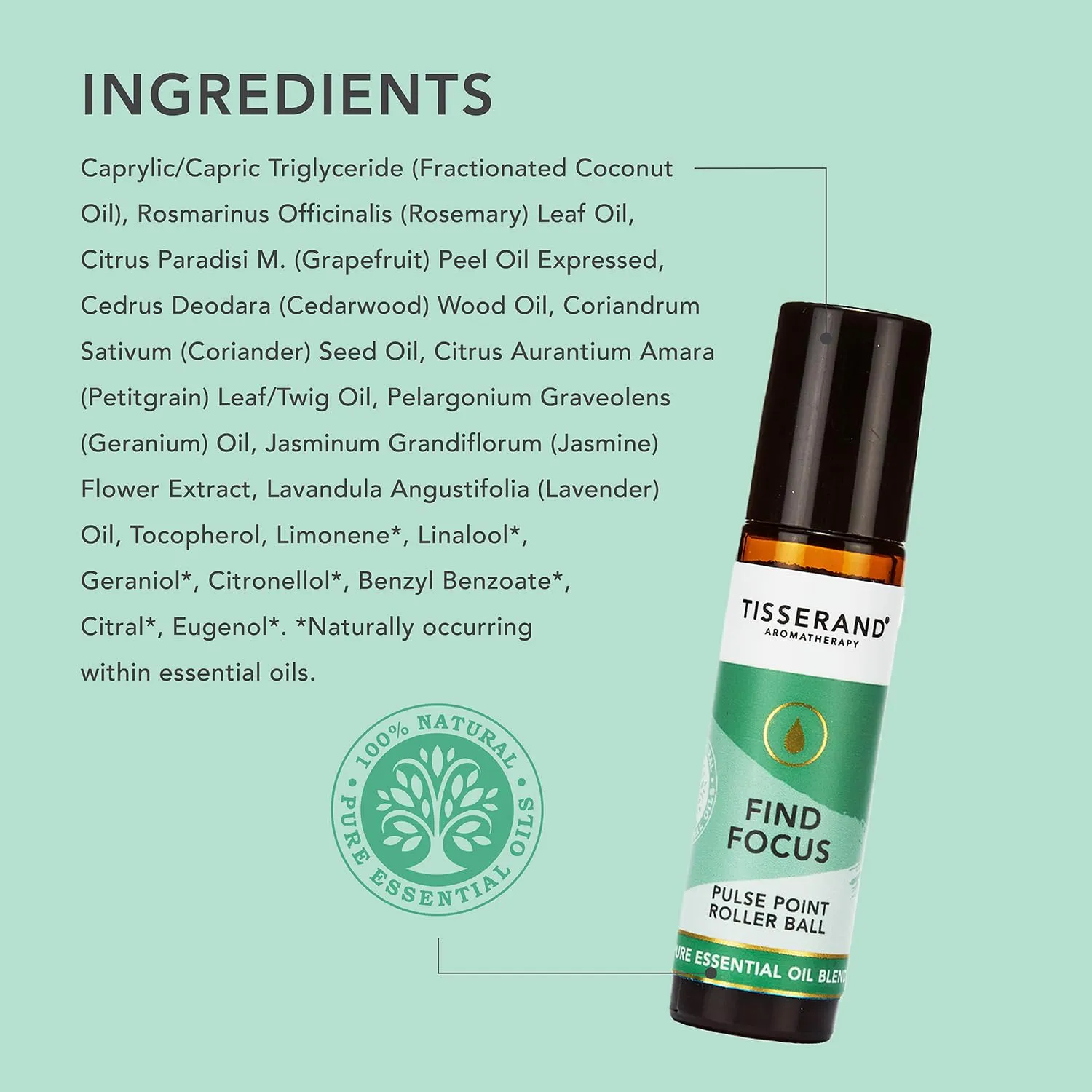 TISSERAND Find Focus Pulse Point Roller Bottle 10ml