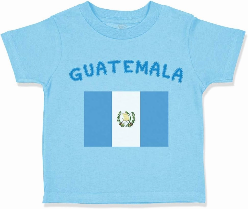 Toddler T-Shirt Guatemala Country Flag Baby Cotton Guatemala Boy & Girl Clothes