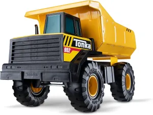 Tonka Steel Classics Mighty Dump Truck - Made with Steel & Sturdy Plastic, Yellow Toy Construction Truck, Boys and Girls, Kids, Toddlers, Ages 3 