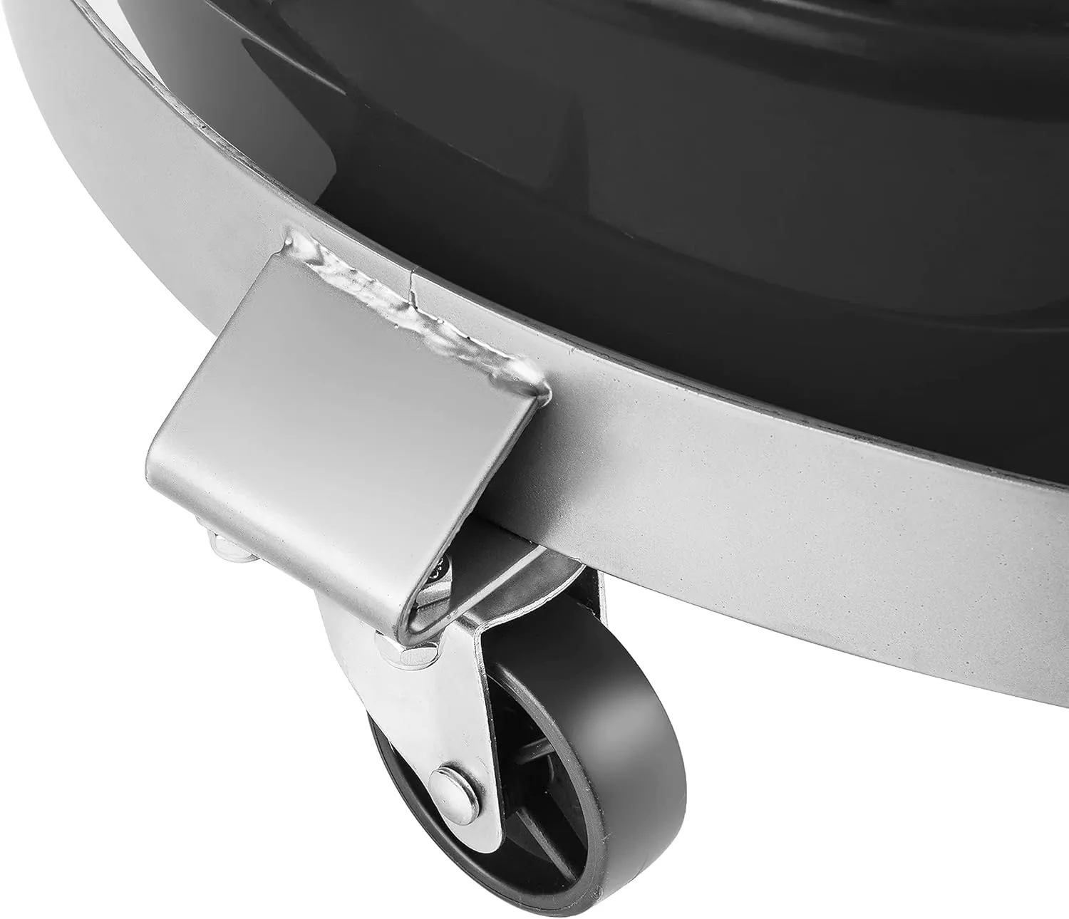 Tools 55-Gallon Drum and Garbage Can Dolly – Heavy-Duty Metal Dolly with Cross Braces and Caster Wheels – 1,000-Pound Capacity (Silver)