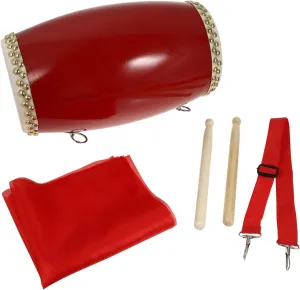TOYANDONA 1set Traditional Cowhide Waist Drum Percussion Instrument with Strap for Easy Carrying for Adults and Boy Girl Embraces Chinese