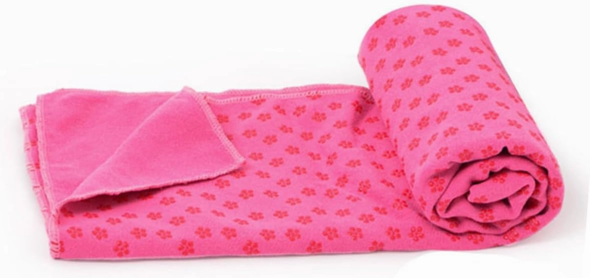TOYANDONA Thick Non-slip Yoga Mat Cover Exercise Blanket Easy Clean Lightweight Portable Towel for Ground Pain Relief Versatile for Outdoor Activities (rosy)