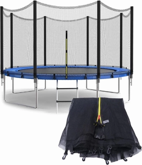 Trampoline Safety Net,4/4.6/6/8/10/12/13/14/16FT Garden Trampoline Replacement Fences, Kids Protective Net