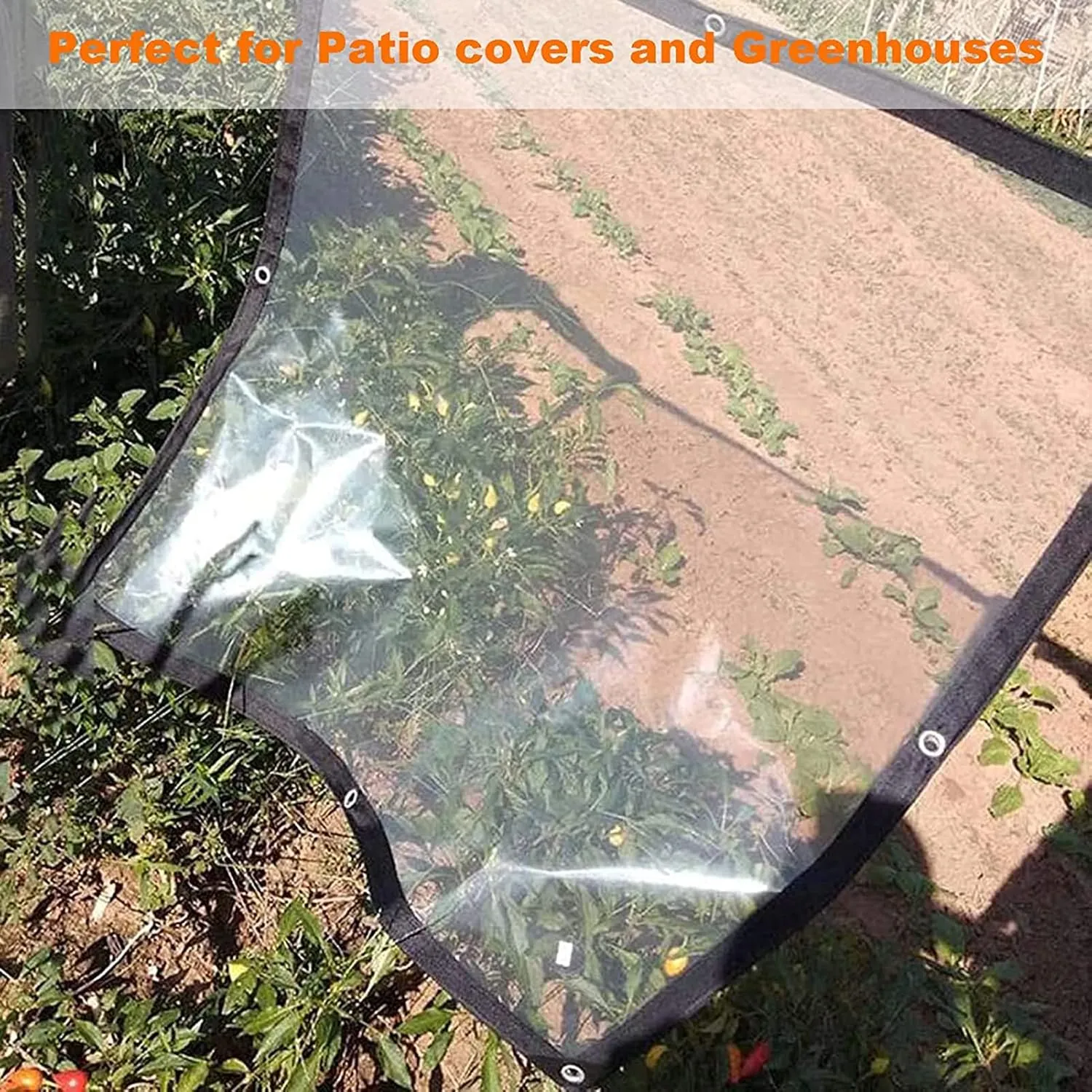 Transparent Tarp Waterproof 20x26ft, Clear Tarpaulin Cover Waterproof, Tarps Heavy Duty Waterproof, with Metal Grommets, Reinforced Corners with Grommets, Multi-Purpose Tarp