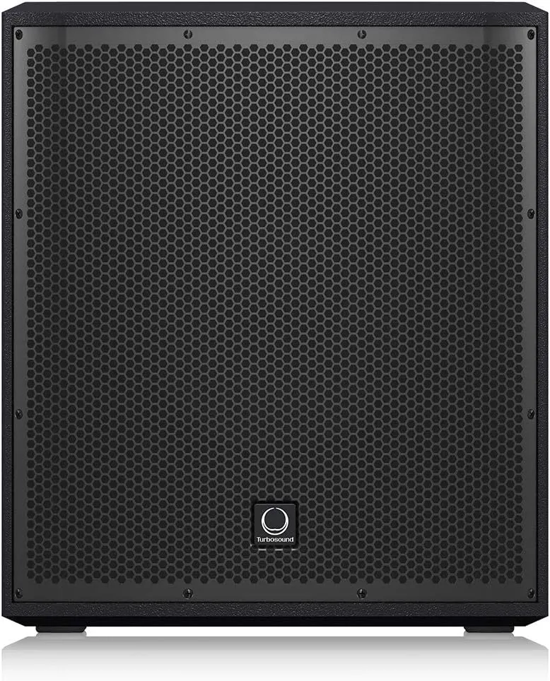 Turbosound iNSPIRE iP12B 1000 Watt Powered 12" Subwoofer with Dual Amplifiers for Satellite Speakers, Klark Teknik Spatial Sound Technology, Digital Mixer and Remote Control
