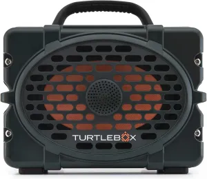 Turtlebox Original Gen 2: Loud! Outdoor Portable Bluetooth 5.0 Speaker | Rugged, IP67, Waterproof, Impact Resistant & Dustproof (Rich, Full Sound,120db, Pair Stereo) (Original Gen 2, Green/Black)