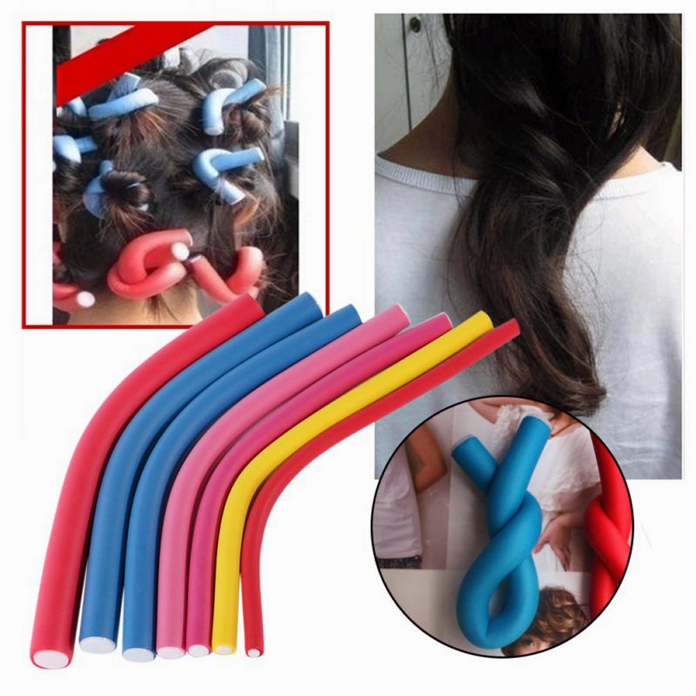 Twist Curls Flex Rods, Pack of 10 Spiral Hair Foam Curler Roller Set,3 Pack Deal Length 9"
