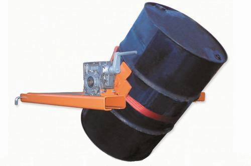 UK Made Fork Mounted Drum Tilter With Gearbox