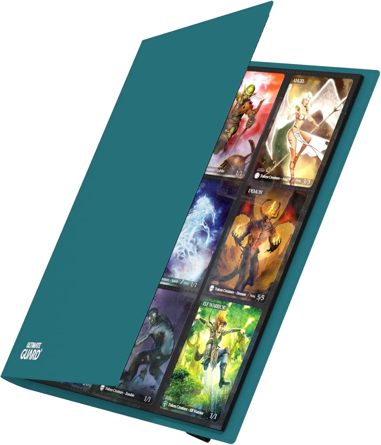 Ultimate Guard Flexxfolio | Trading Card Binder with 9 Side-Loading Pockets per Page | Up to 360 Cards | Petrol, Sturdy Card Collection Album designed for Double-Sleeved TCG Cards