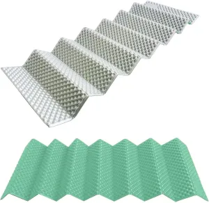 Ultralight Folding Sleeping Mat with Aluminum Film, Moisture-Proof Camping Pad for Outdoor Travel, Yoga, and Tent Use