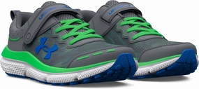 Under Armour Boy's Assert 10 Alternate Closure (Little Kid) Pitch Gray/Green Screen/Team Royal 12.5 Little Kid M