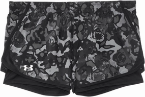 Under Armour Girls' Fly by Printed 2-in-1 Shorts (Big Kids)