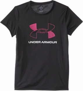 Under Armour Girls' Tech Big Logo Short Sleeve T Shirt