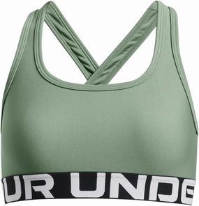 Under Armour Girls Crossback Mid-Impact Sports Bra