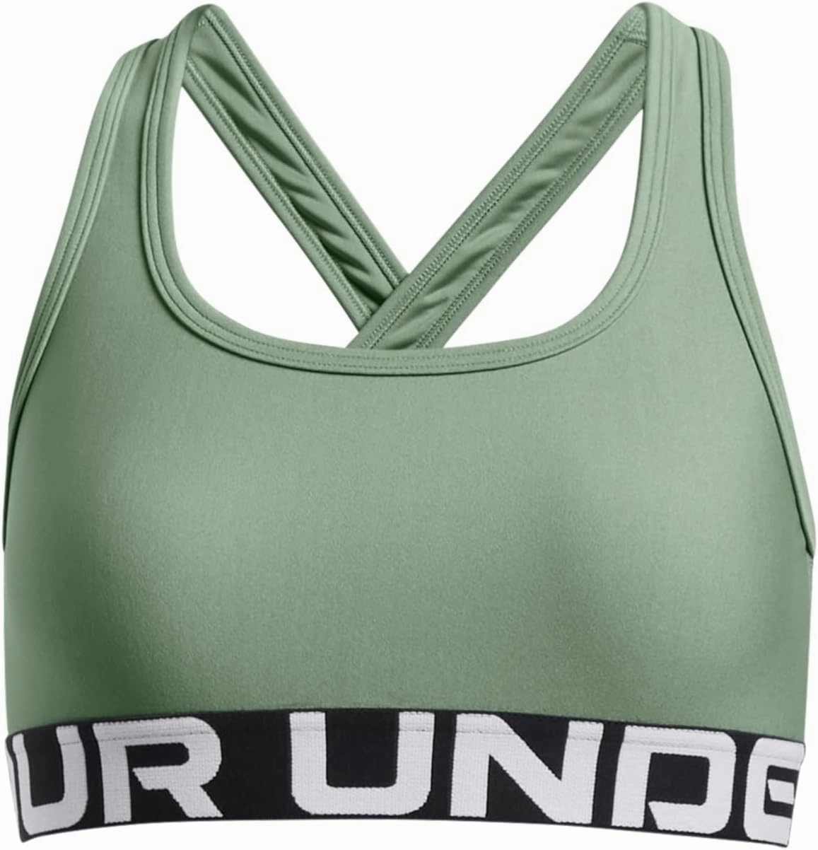 Under Armour Girls Crossback Mid-Impact Sports Bra