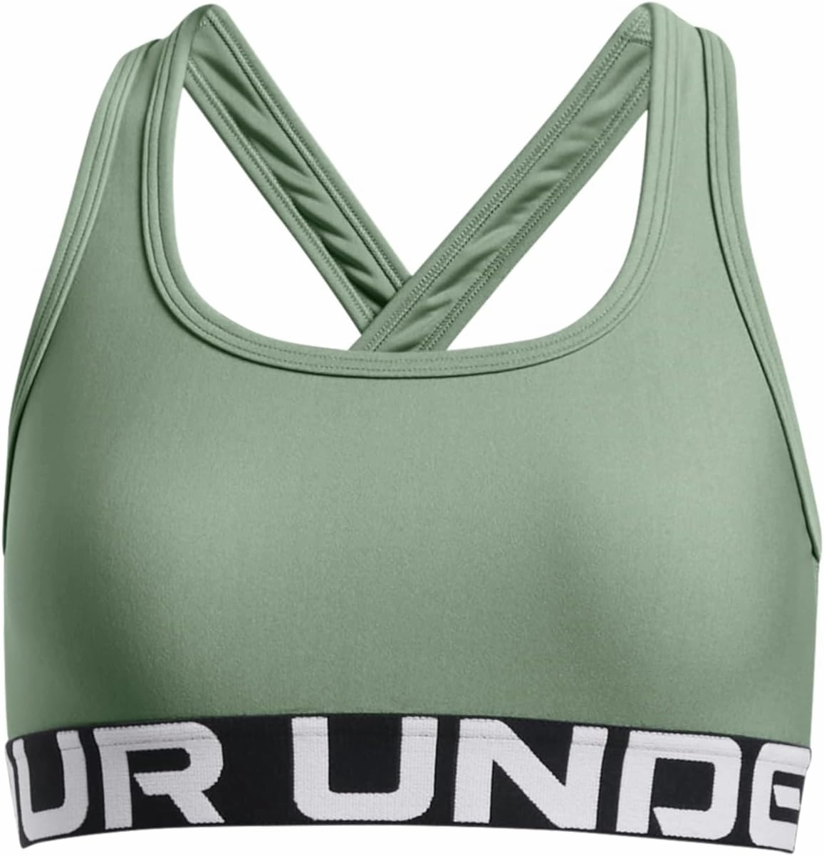 Under Armour Girls Crossback Mid-Impact Sports Bra