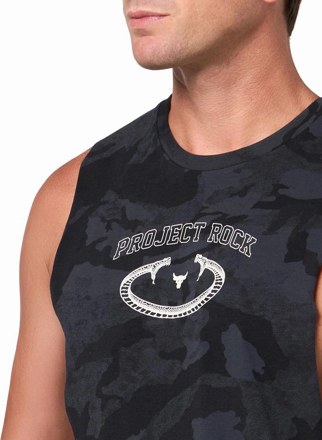 Under Armour Men's Project Rock Camo Tank