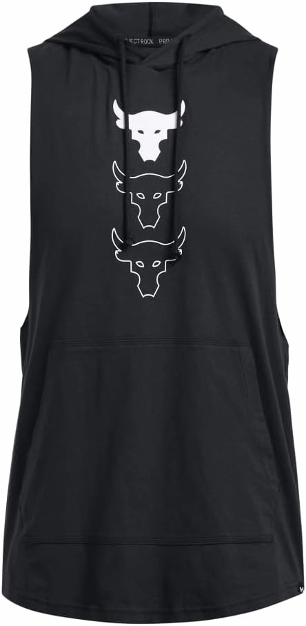 Under Armour Men's Project Rock Payoff Sleeveless Hoodie