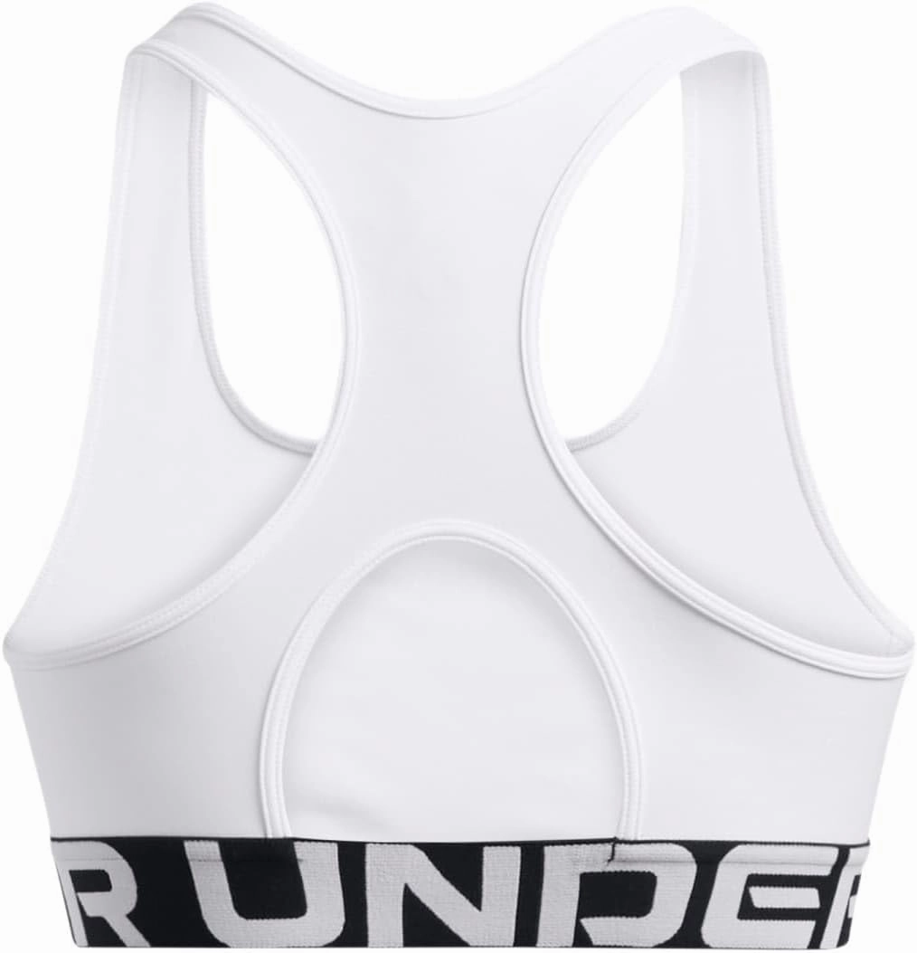 Under Armour Women's HeatGear Authentics Mid Impact Branded Sports Bra