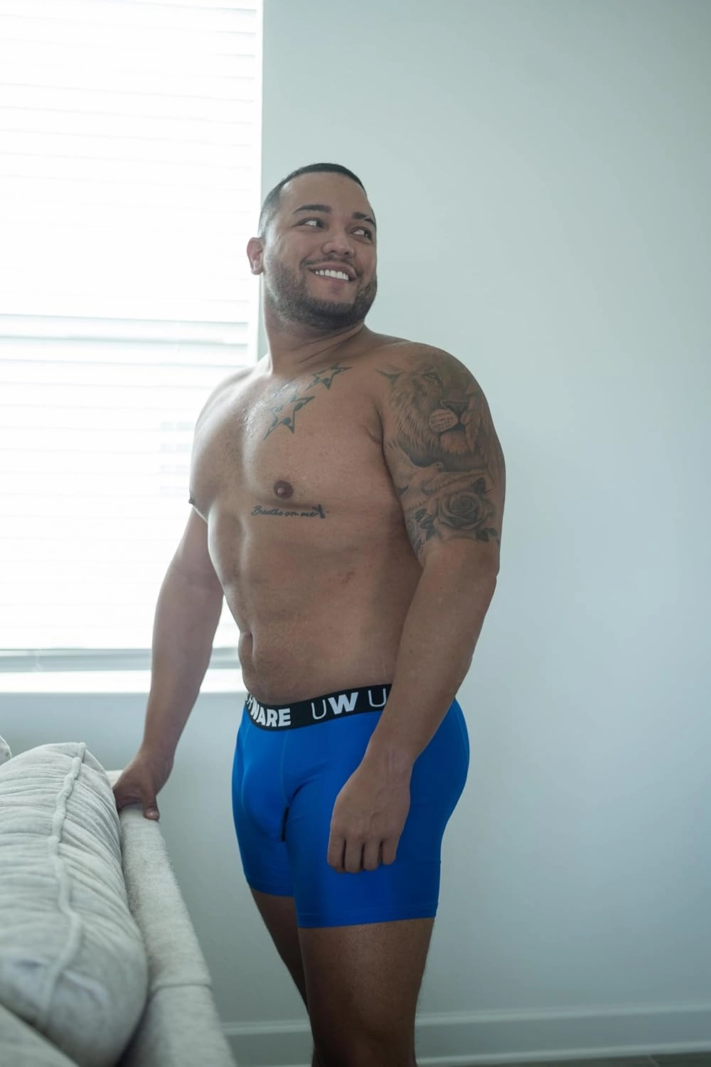UNDERWARE "Comfort-sack" Mens Boxer Briefs | No-Chafing Ball-Pouch Underwear for Men | Moisture Wicking Underwear
