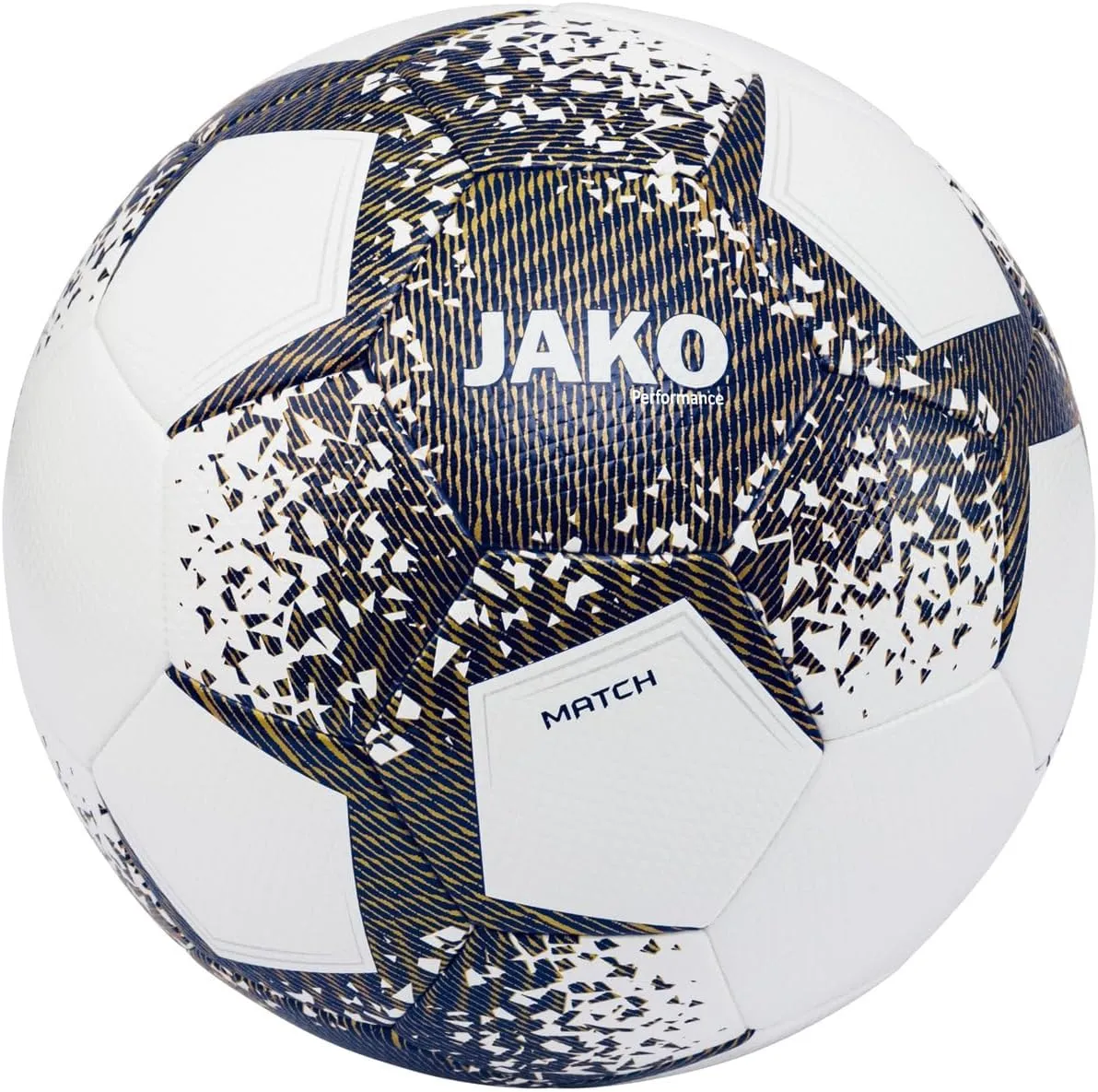 Unisex Performance Ball White/Navy/Gold, 5