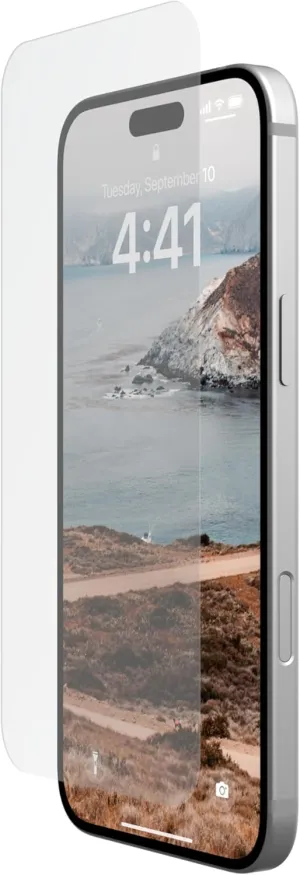 URBAN ARMOR GEAR UAG Designed for iPhone 16 Plus Screen Protector Glass Clear, Glass Shield Double-Strengthened Tempered Glass Anti-fingerprint Ultra-clear HD Scratch-Resistant