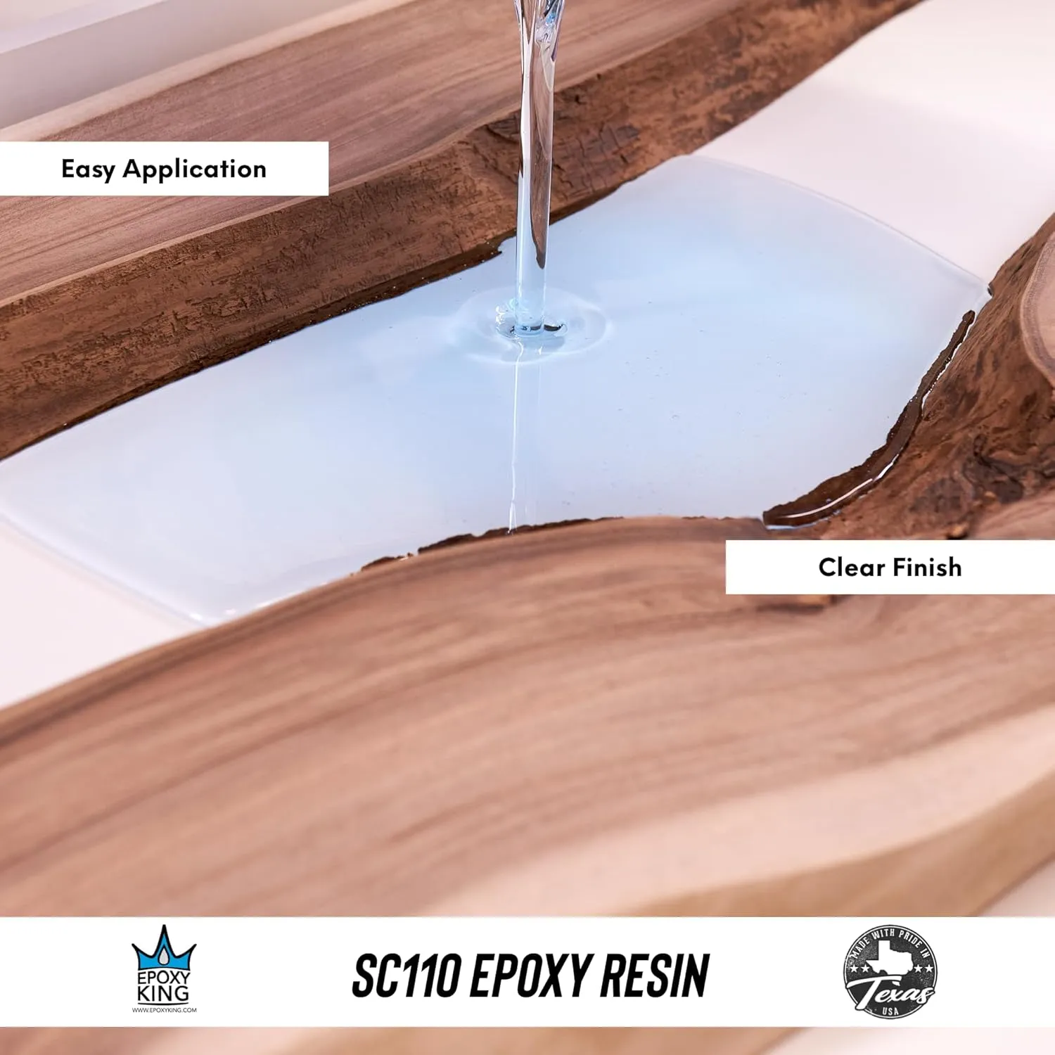 UV Resistant Marine Grade EPOXY Resin * Clear * Non-Toxic * Boat * BAR TOP * Table TOP * Fiberglass * Wood * Laminating (1 Gallon Kit)
