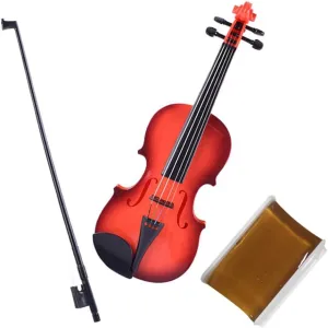 Vaguelly 1 Set Kids Violin Toy with Bow,Simulated Violin for Beginners,4 Strings Violin Toys Musical for Children, Included,Educational Music Toy