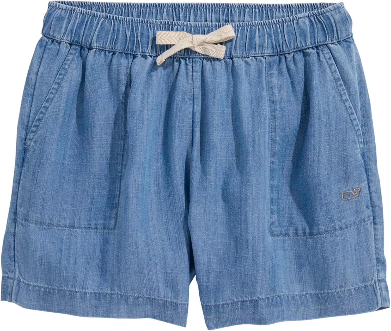 vineyard vines Girls’ Coastline Chambray Pull on Short
