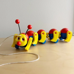 Vintage Caterpillar Pull Toy
