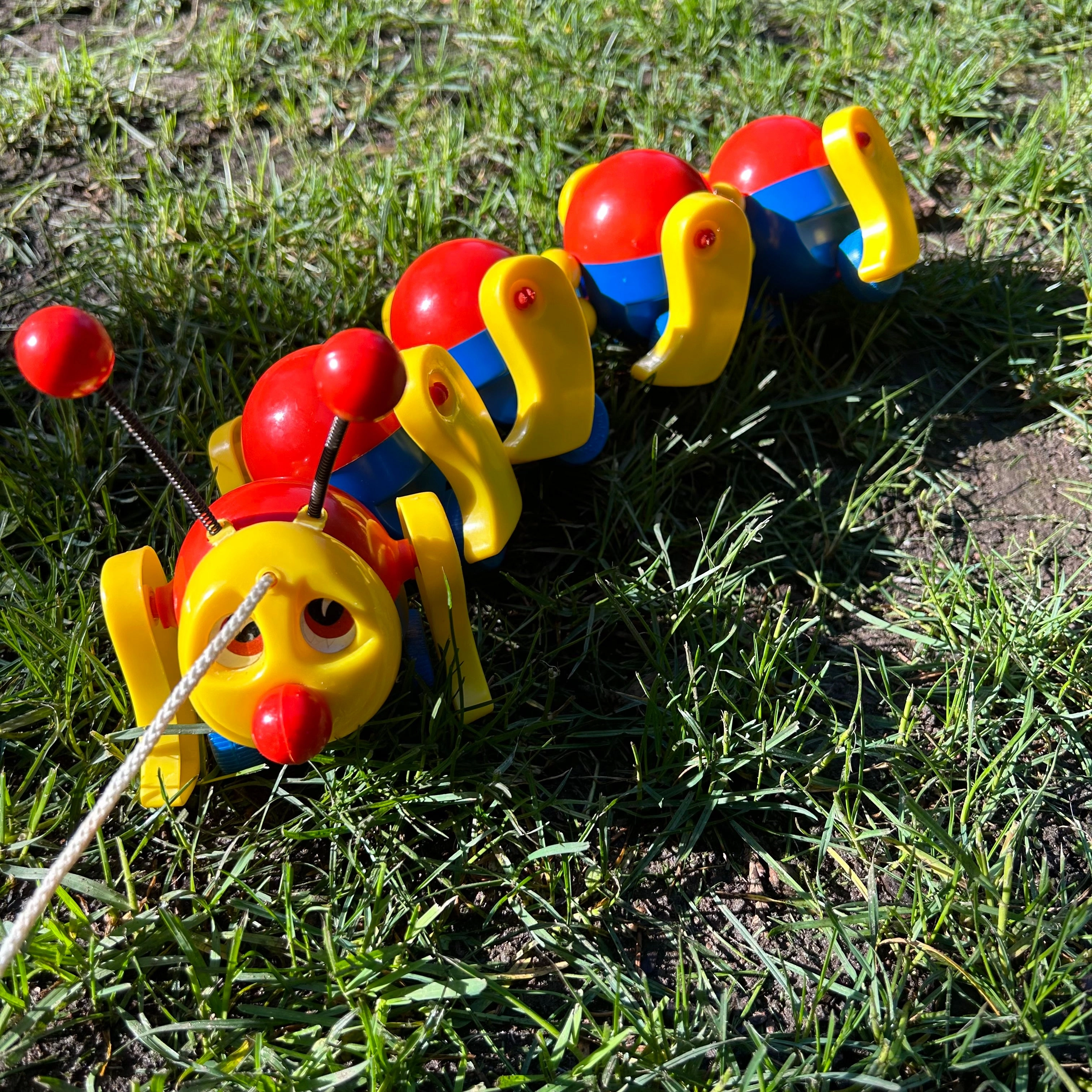 Vintage Caterpillar Pull Toy