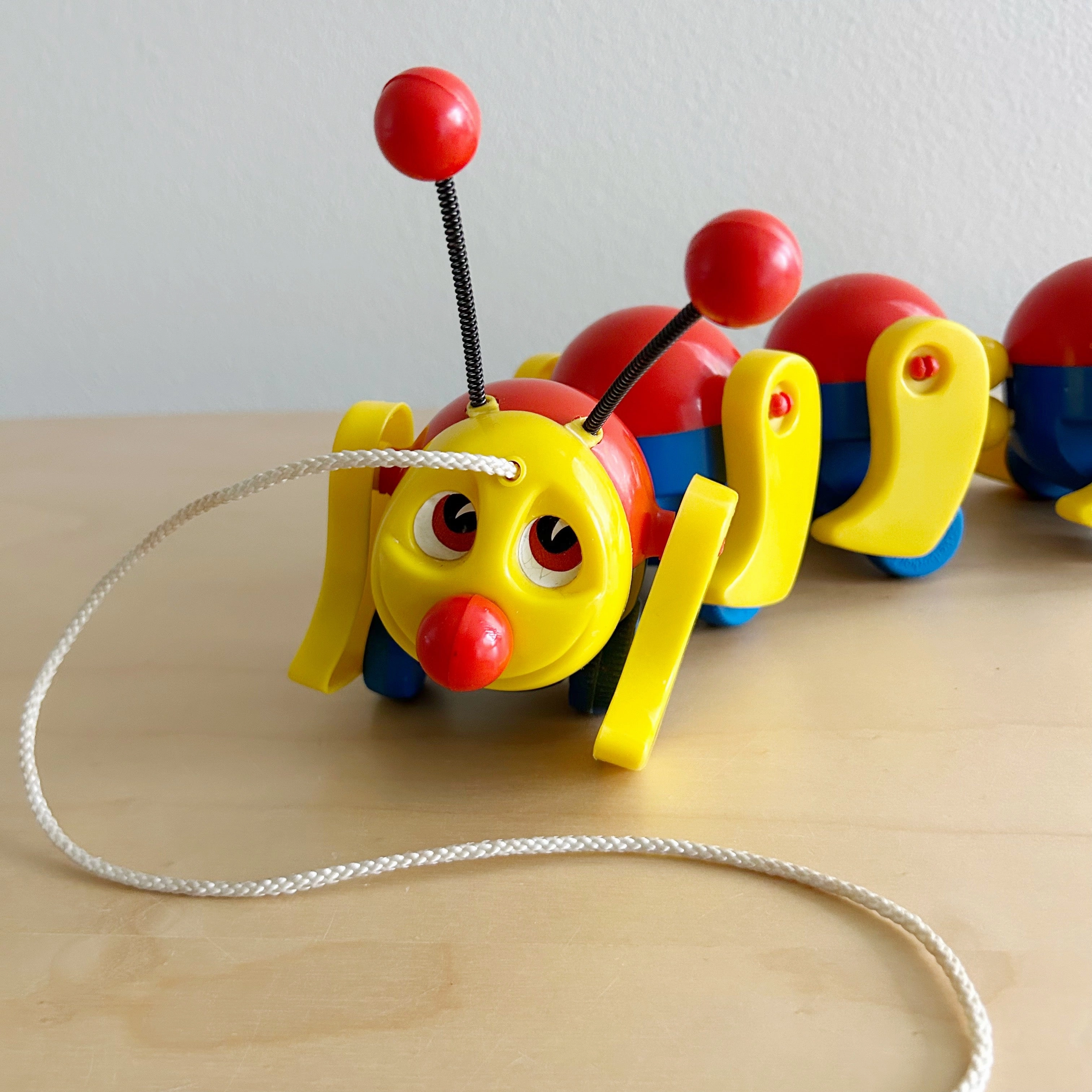 Vintage Caterpillar Pull Toy