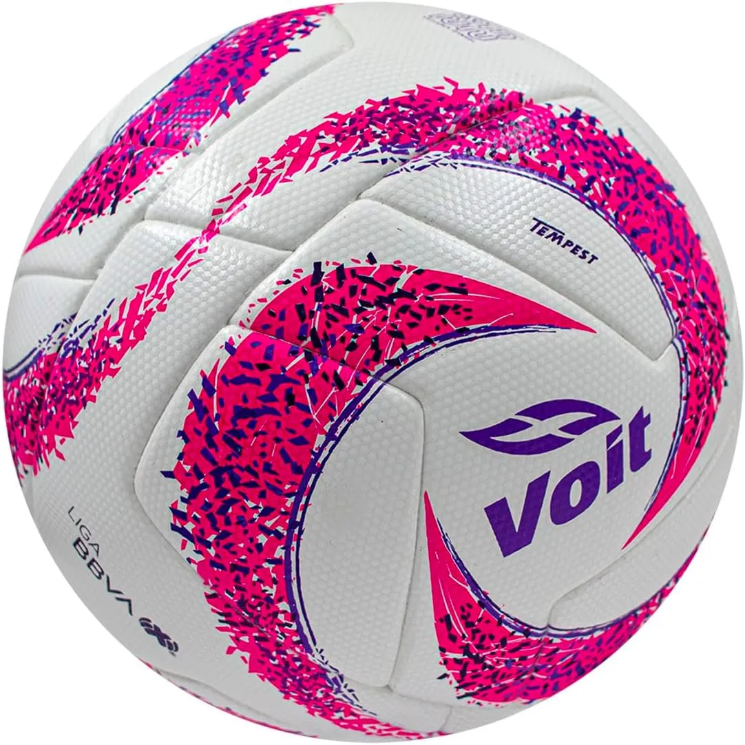 Voit Pro Official Match Ball - Liga MX Size 5 - Enhanced Aerodynamics and Durability - Technology for Moisture Prevention and Shock Absorption
