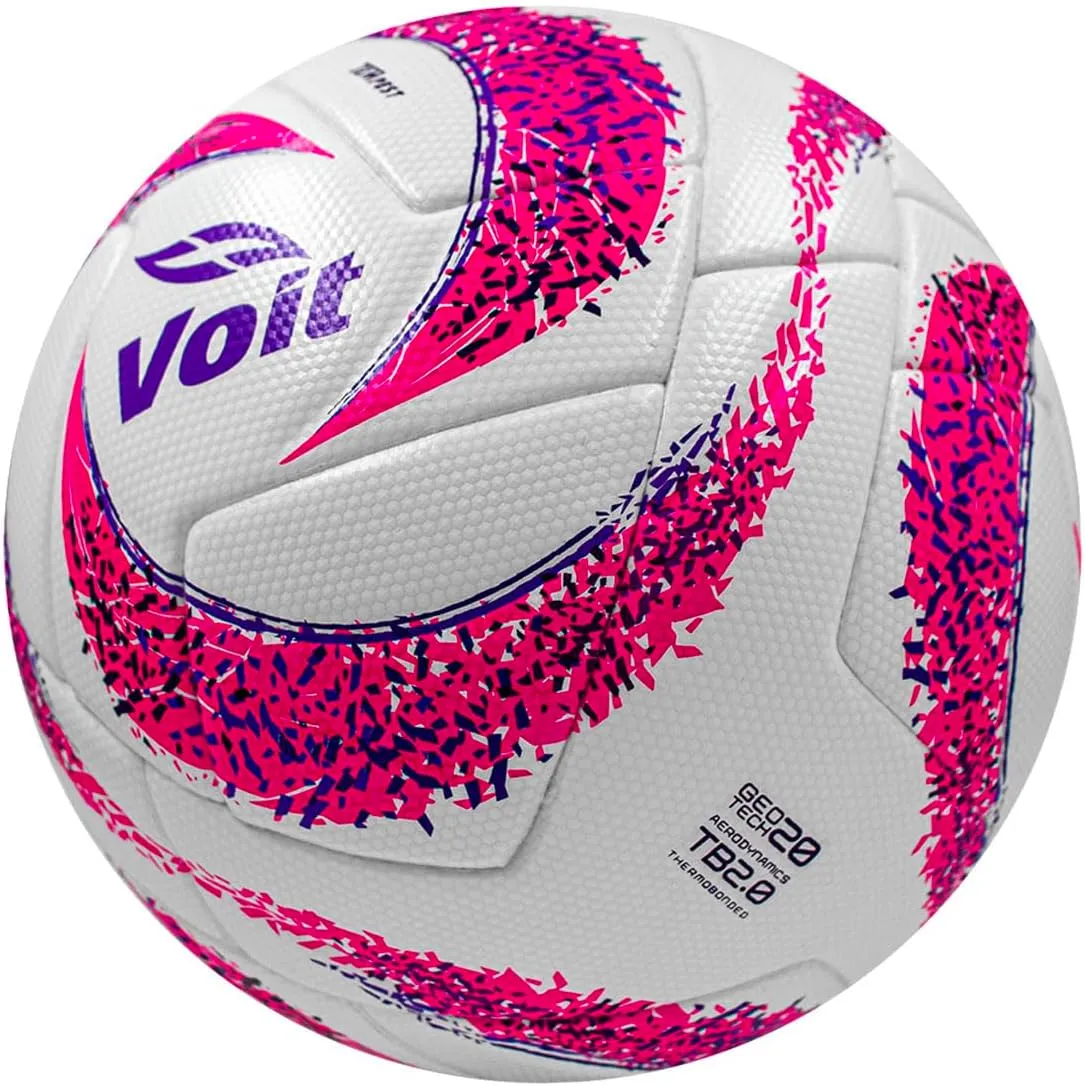Voit Pro Official Match Ball - Liga MX Size 5 - Enhanced Aerodynamics and Durability - Technology for Moisture Prevention and Shock Absorption