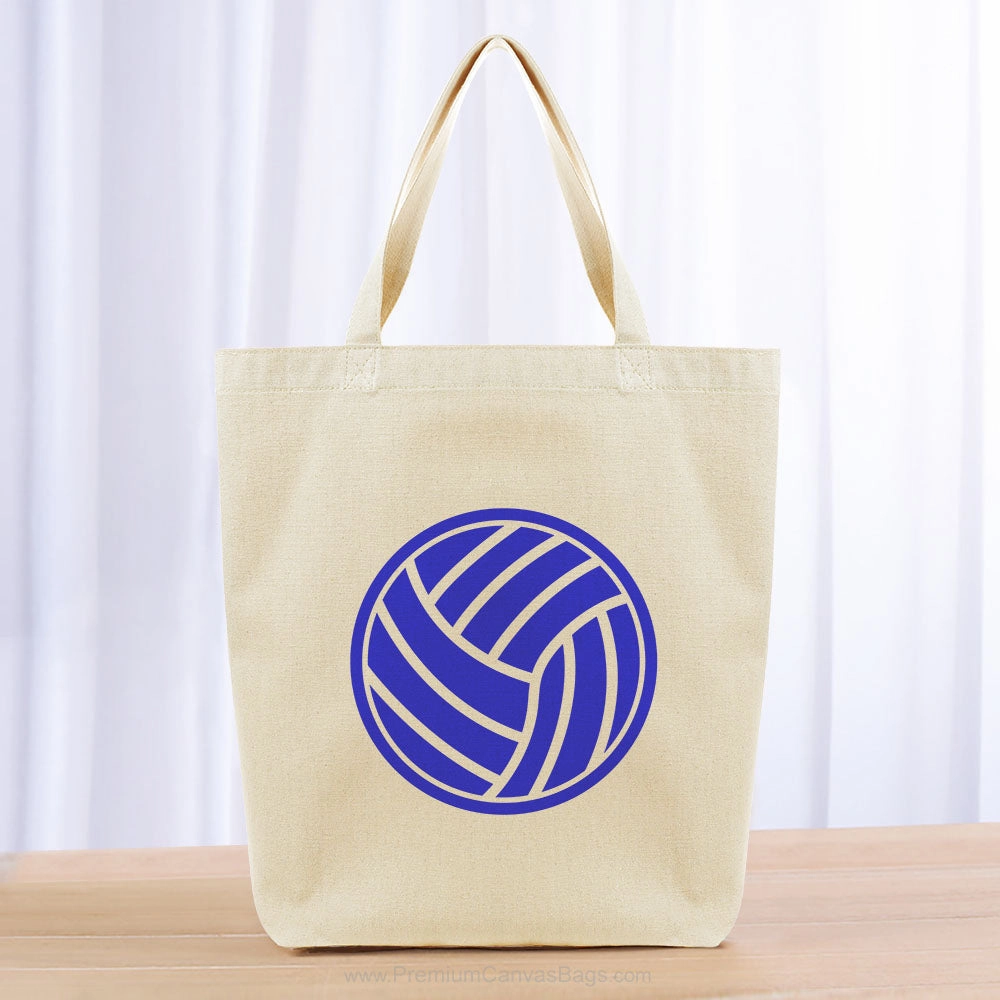 Volleyball Ball Tote Bag - blue