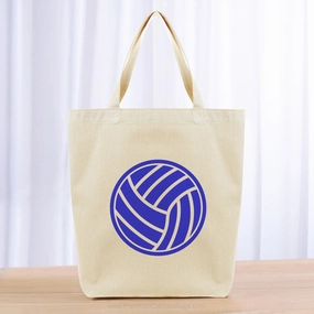 Volleyball Ball Tote Bag - blue