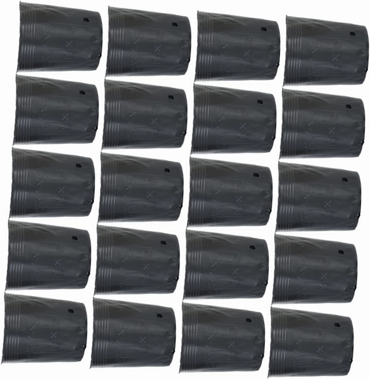 VOSAREA 300Pcs Nutrition Cup Plastic Simple Nursery Pot for and Plants Garden Tool for Flower and Vegetable and Reusable