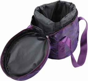 Walfront Singing Bowl Carry Case Dual Music Bowl Bag Handle Crystal Bowl Storage Bag Crystal Singing Bowl Carrying Case (14in)