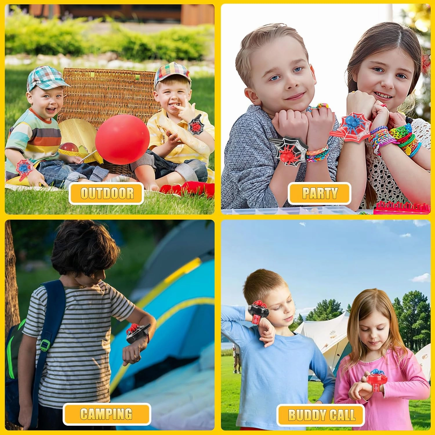 Walkie Talkies for Kids Boys Toys for Ages 3-12 Outdoor Girls Toy 3 4 5 6 7 8-10 Year Old Boy Birthday Gifts Long Range 2 Way Radio Hiking Camping Games Halloween Christmas Stocking Stuffers