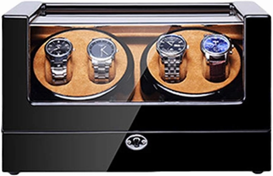 Watch Winder Automatic Watch Winder Box Built-in LED Light Flexible Watch Pillow Dual Power Supply Piano Paint Exterior Quiet Motor Watch Winder