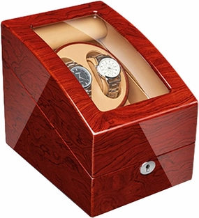 Watch Winder Automatic Watch Winder with Quiet Motor Solid Wood Piano Finish 4 Rotation Mode Settings for Men Women Wrist Watch Watch Winder