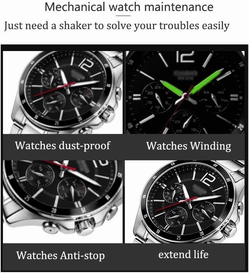 Watch Winder Watches Winders Automatic Mechanical Watches Storage Case- Available in 4 Styles Watch Winder (B A)
